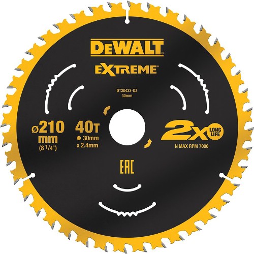 Sirkelsagblad DEWALT Extreme Tre