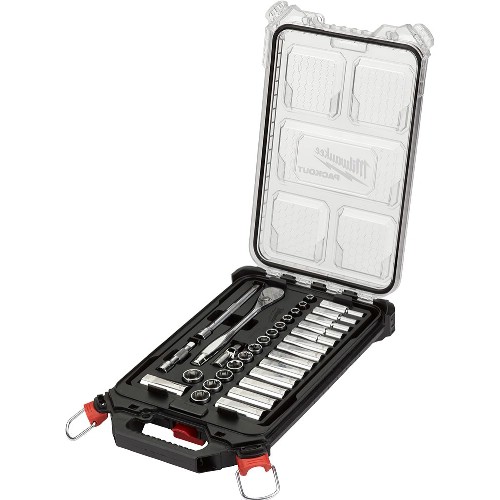 Pipenøkkelsett 3/8" mm MILWAUKEE Packout Kompakt Slim