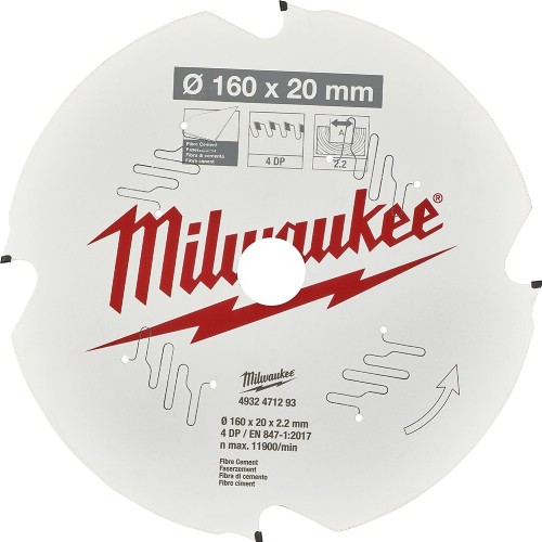 Sirkelsagblad MILWAUKEE Sirkelsag Fibercement