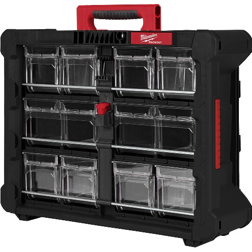 Tilbehørskoffert MILWAUKEE Packout med vippebokser