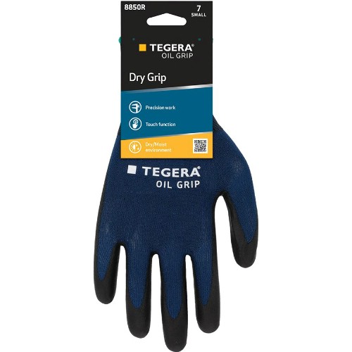 Monteringshanske Nitril TEGERA 8850R Oil Grip