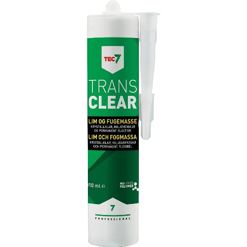 Lim, tetnings- og fugemasse TEC7 Trans Clear
