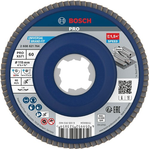 Lamellrondell BOSCH Best for Metal X571 X-Lock vinklet